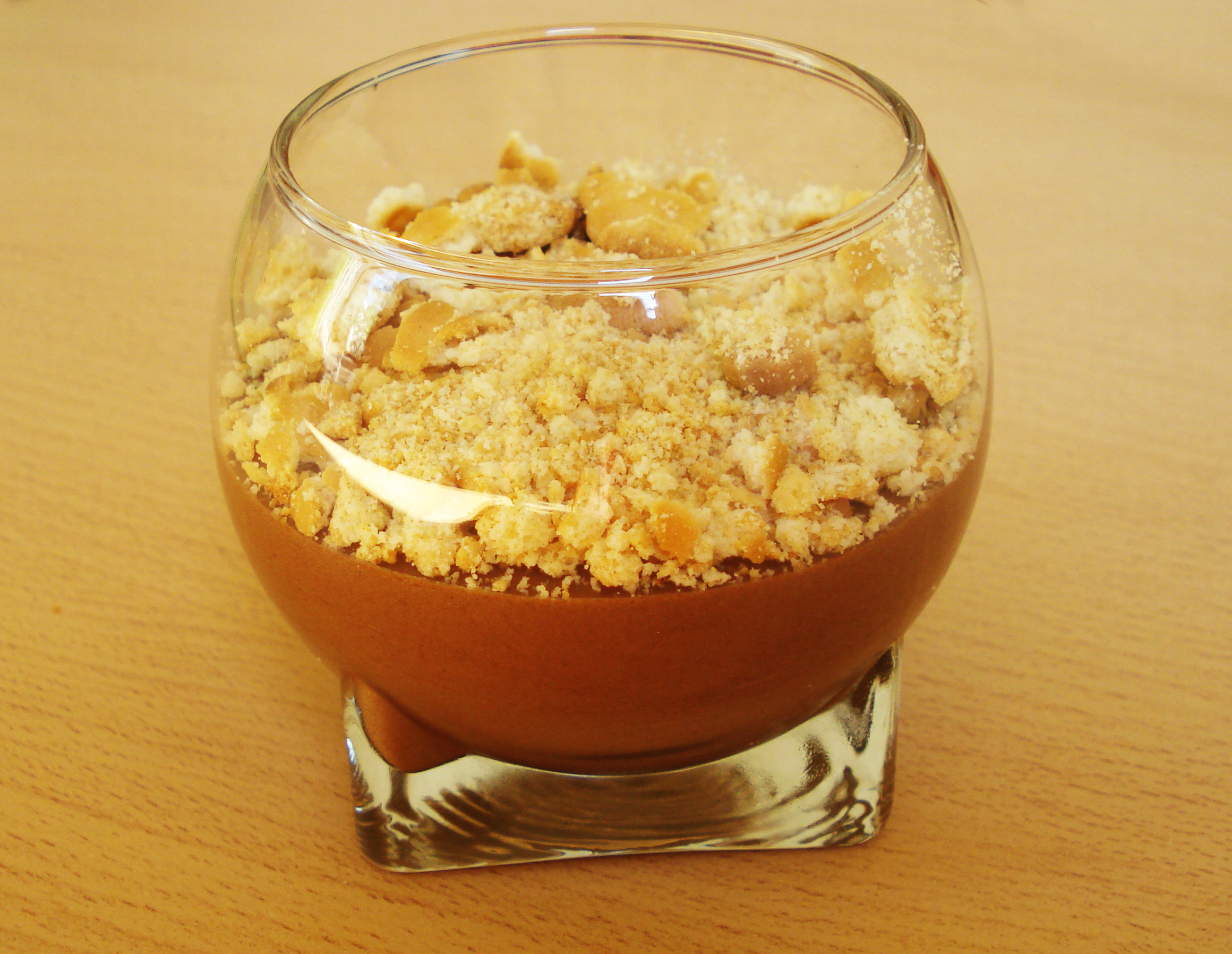 Mousse au chocolat maison aux éclats de petits beurre