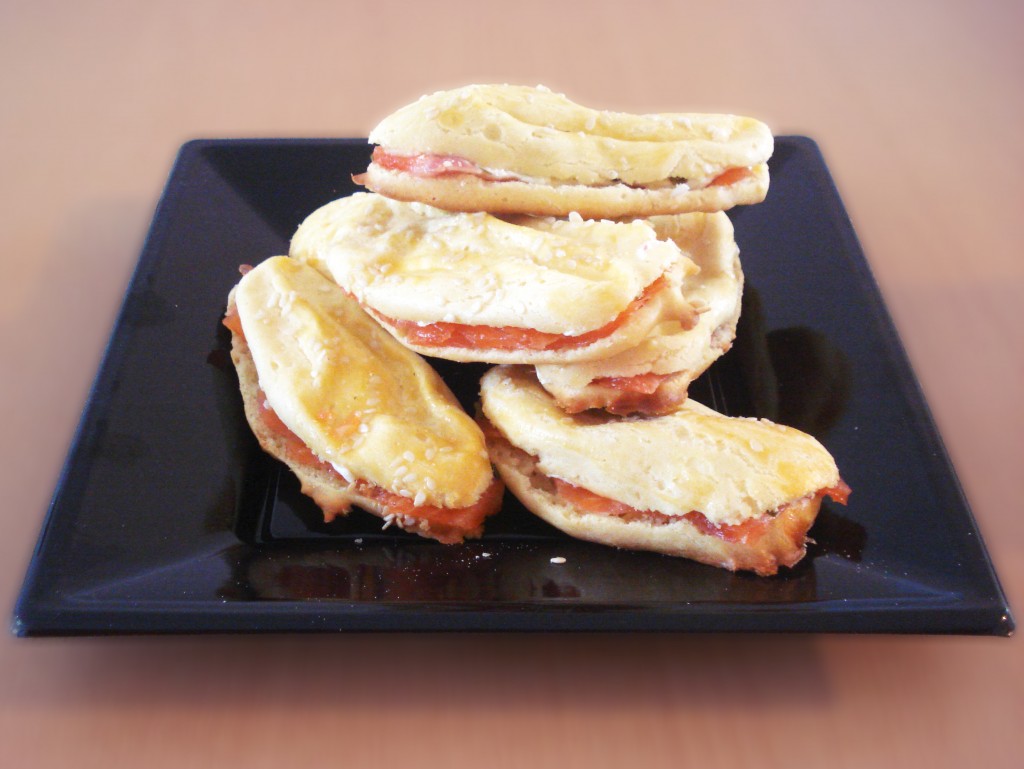 Eclairs au saumon et boursin