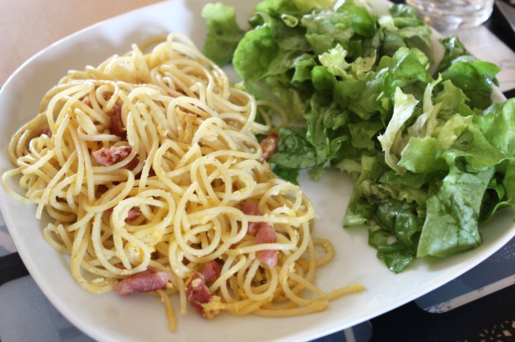 Spaghetti à la carbonara