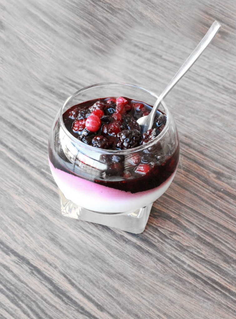  Panna cotta aux fruits rouges