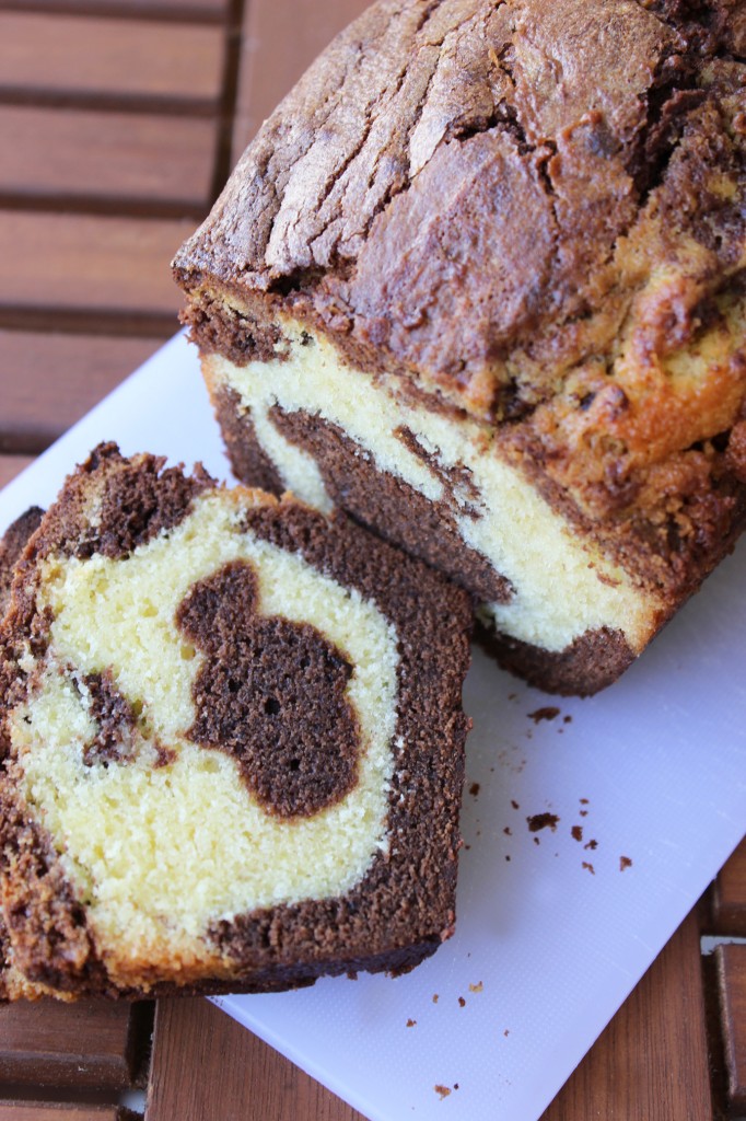 Cake marbré au chocolat