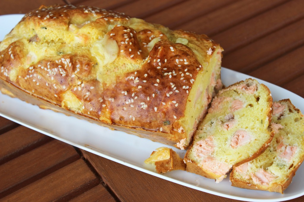 Cake au sésame saumon et fromage