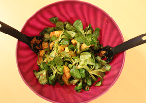 Salade estivale de gnocchis au fromage et pesto rosso