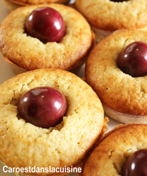 Muffins amandes et cerises