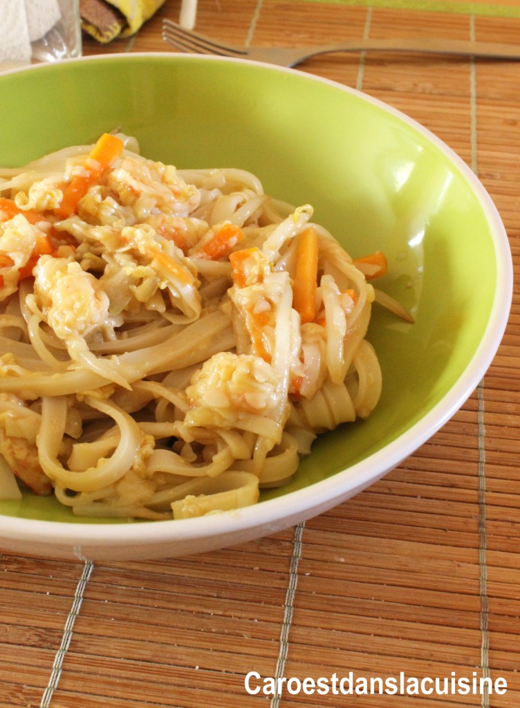 Pad thaï aux crevettes 2