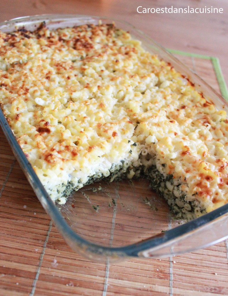 Gratin-épinards-pâtes-et-chèvre-frais-2