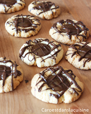 Sablés au chocolat et caramel