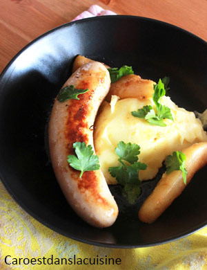 Boudin blanc aux poires